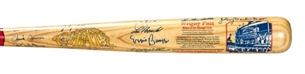 Chicago Cubs Multi-Signed Cooperstown Bat with 34 Signatures including Banks and Brock   